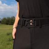 Black Rhinestone Bit Belt